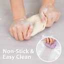 Thick Silicone Counter Mat Large 23.4"by15.6", Heat Resistant Mat for Kitchen Table/Countertop Protector/Non Stick Pastry Baking Placemats, Silicone Pad for Crafts Kids, Super Kitchen Clear