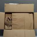 BAG BOX 100 Pcs Medium 8.25x4.3x10.6 Inch Brown Kraft Paper Gift Bags with Handles for Bulk Wedding, Party Favors, Grocery, Shopping, Retail Merchandise, Gift Sacks