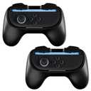 2 x Linkhood 2 Pack Joy-Con Controller Hand Grips for Nintendo Switch 2 2025 Released [2 Pack], Ergonomic Wear-resistant Comfort Handles Holder for Joycon (Black+Black)