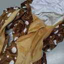 Reindeer One Piece Pajama Jumpsuit Adult Deer Costume Sleepwear Women Animal Cosplay Christmas Party Outfit (Small, Multicolored)