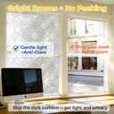 OHTMERU Window Privacy Film Decorative Non-Adhesive, Reusable, Anti-Glare, 23.6 X 118.1 inches