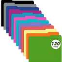 File Folder, PANDRI 120 Pack Colored File Folder, 1/3 Cut Tab, Letter Size, Assorted 12 Colors Filing Folder for Office School Business