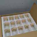 SUPMIND 30 Pack Glass Candle Jars -7oz Clear Empty Candle Jars with Bamboo Airtight Lid, Bulk Candle Containers for Making Candles, 7 Fl.oz