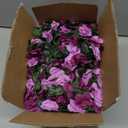 KHOYIME 18 Pack 144 FT Artificial Flower Garland, Fake Purple Roses Vines Silk Flowers Faux Plastic Outdoor Hanging Floral Ivy Garland Decoration for Wedding Arch Bedroom Home Wall Backdrop Room Decor