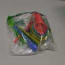 Measuring Cups and Spoons Set 15, Plastic Measuring Cup and Measuring Spoon, 7 Measuring Cups and 7 Spoons with 1 Leveler, Kitchen Measuring Cups Set for Baking, Colorful Measure Cups Spoons