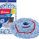O-Cedar Genuine MicroTwist MAX Twist Mop Head Replacement | Machine Washable | Reusable | Microfiber Refill | Removes 99% of Bacteria