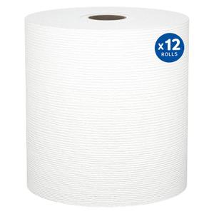 Kleenex Professional Universal Hard Roll Paper Towels, Bulk (01080), Hardwound 1.5" Core, Premium Absorbency Pockets, White (12 Rolls at 425' Each, 5,100'/Case), 12 Count