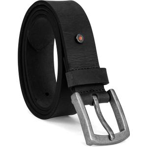 Timberland PRO Men's 40mm Workwear Work Belt Leather Belt (32, Black/Rivet)