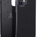 ONES Thin Case for iPhone 11,Carbon Fiber Pattern,Ultra Slim Cover Shockproof Protective Phone Case with Minimalist Design and Scratch Resistant Fingerprint Prevention,Black