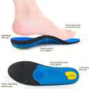 Plantar Fasciitis Pain Relief Men Orthotics in Shoes Insole Arch Support Work Boot Inserts Flat Feet Women Heel Spur Pad Orthopedic Sole for Pronation Absorb Shock Athletic Cushion (MEN (7-7 1/2)|WOMEN (9-9 1/2)--260MM, Blue)