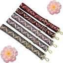 1.5" Wide Purse Strap Adjustable Replacement Gunmetal Hardware Long Crossbody Bag Strap for Thick Shoulder Bags Canvas Handbags Straps