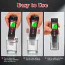 Digital pH Meter High Accuracy UL-Certified Water Tester with 6 Packs Calibration Powders Color LCD Backlit Display with pH Test Strip for Pools Hydroponics Aquariums Hot Tubs Drinking Water