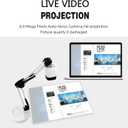 Document Camera for Teachers, 8mp with Auto-Focus and LED Supplemental Light, Excellent for Distance Education and Web Conferencing