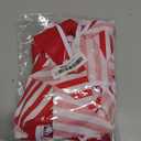 32Ft Red and White Striped Pennant Banner Fabric Triangle Flag Bunting Garland Streamer for Carnival Circus Kids Birthday Wedding Christmas New Years Party Outdoor Garden Hanging Festivals Decoration