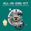 AUTOKAY KLF300 Carburetor Fits for Kawasaki Bayou 300 KLF300 KLF 300 KLF300A KLF300B KLF300C 1986-2005 ATV Carb