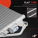 A-Premium Air Conditioning A/C Condenser Compatible with Jeep Liberty 2008-2010 3.7L & Dodge Nitro 2008-2009 3.7L 4.0L, with Transmission Oil Cooler