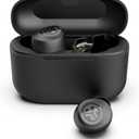 JLab Go Pop+ True Wireless Bluetooth Earbuds & Charging Case - Black, App Support, Dual Connect, IPX4 Sweat Resistance, Bluetooth 5 Connection, 3 EQ Sound Settings Signature, Balanced, Bass Boost