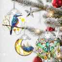 Christmas Ornaments: Stained Glass Ornament, Christmas Tree Ornament, Hanging Ornaments for Home Decor & Xmas Tree Decorations Exquisite Holiday Decor, Gifts & Holiday Present - Kingfisher