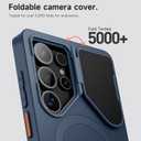 SURITCH for Samsung Galaxy S26 Ultra Phone Case, Magnetic Protective Cover with Camera Cover & Adjustable Metal Kickstand for Galaxy S26 Ultra -Dark Blue