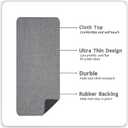 Bosap Bath Mat,Ultra Thin Bathroom Runner Rugs,Large Bath Mats for Bathroom,Quick Dry,Non-Slip,Machine Washable,Low Pile,Bath Rug,Shower Outside,Sink,Home Decor Accessories.Grey,3'x6'(36x72inch)
