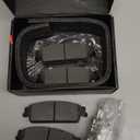 Rear Semi-metallic Disc Brake Pads Set for Chevy Silverado 1500, Suburban 1500 Tahoe Avalanche, for GMC Sierra 1500 Yukon XL 1500, for Cadillac Escalade ESV EXT 2007-2014 4PCS(With Hardware)