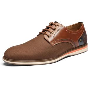 Bruno Marc Men's LG19012M Dress Shoes Casual Business Oxford Sneaker Shoes, Brown, Size 10.5