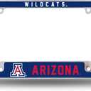 Rico Industries NCAA Classic 12" x 6" Chrome All Over Automotive License Plate Frame for Car/Truck/SUV