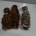 ZCMYVINND Light Brown Deep Wave Bundles Human Hair Ombre P4/30 Deep Curly Weave Chocolate Medium Brown Piano Color Highlights Bundles 10 12 14 Inch Brazilian Human Hair Extensions