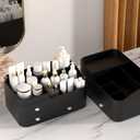 MIUOPUR Perfume Organizer for Men, Perfume Stand, Shelves for Perfumes, Organizador de Perfumes, Dresser Organizer Countertop, Mens Bedroom Essentials, Gifts for Men (Large, Black)