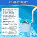1.5 Inch x 3ft Pool Skimmer Hose Replacement for Intex Above Ground Pool, Pool Skimmer Pump Transfer Hose # 10531 25016-2 Pack
