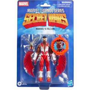 Marvel Legends Series Secret Wars Falcon, Retro Captain America Comics Collectible 6 Inch Action Figure with Lenticular Shield