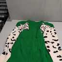 WDIRARA Women's Plus Size Leopard Tiger Print Sweater Crew Neck Long Sleeve Fuzzy Knitted Pullover Top Green Large Plus
