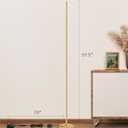 EDISHINE LED Corner Floor Lamp, Modern Slim Dimmable Light, Adjustable Height, 57.5" Minimalist Tall Lamp for Living Room, Bedroom, Office, 3000K Warm White Light (Gold)