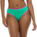 EIDON Women's Propel High Waisted Mid Coverage Bikini Bottom Swimsuit (XL)