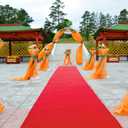 Juvale Red Carpet Runner for Party - Ceremony Entrance Decor with Red Party Carpet - Versatile Aisle Covering As Wedding Runner - Event Accent for Outdoor Decoration - 3' x 100', Polyester Low Pile