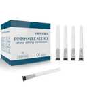 100 Pcs 22G 1 Inch Disposable Needle, Luer Lock Individual Package of Lab Tools Accessories for Refilling Liqui, Plant, Industrial and Ink