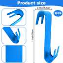 2Pcs Poolside Pool Leaf Skimmer Net Holder, Swimming Pool Pole Hanger Hooks uitable for Telescopic Rods, Leaf Rakes, Skimmer Nets, Brushes, Vacuum Hoses Recycled Plastic, Landing Net HolderBlue