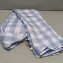 Checkered Tablecloth Rectangle Waterproof Gingham Table Cloth Washable Buffalo Plaid Table Cover Wrinkle Free for Kitchen, Dining and Outdoor Picnic, 60 x 84 Inch, Light Blue and White