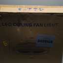 BAYSQUIRREL Alexa WiFi Low Profile Ceiling Fan with Light Flush Mount Enclosed Ceiling Fan 22" LED Dimmable Bladeless Ceiling Fans with Google Assistant/App Control,6 Speed Dimmable LED-RGB Lights