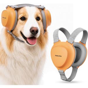 Premium Dog Ear Muffs Noise Protection, Up to 30dB NRR Noise Reduction, Noise Cancelling Headphones For Dogs, Buckle-Free Easy Wear for Thunder, Fireworks, Travel & Grooming, Large Dogs
