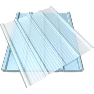 12 PCS 3'x 3.2' Clear Polycarbonate Roofing Sheet, Splicable Corrugated Plastic UV Resistant Greenhouse Shed Canopy, Transparent Insulation Day Lighting Panels, Easy Cut Covering Panel for Outdoor