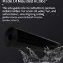 Boat Trailer Side Guide Roller Black Molded Rubber Roller, 2-1/2 x 12inch