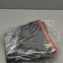 Broom with Dustpan Combo Set 54" Long Handle Adjustable Length Stainless Steel Broomstick Standing Dust Pan and Broom Set for Office Home Kitchen Lobby Floor Cleaning (Red and Black)