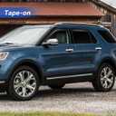 Window Visors Rain Guards Shield for 2011-2019 Ford Explorer, Out-Channel Window Vent Wind Deflectors Visors Shades for 11 12 13 14 15 16 17 18 19 Explorer