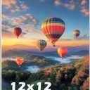 12 x 12 Acrylic Picture Frame, Horizontal/Vertical Clear Photo Frame for Wall with Tape, No Drilling Floating Hanging Frameless Picture Frame, Wall Mount Sign Holder for Home, School, Office