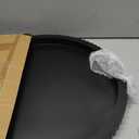 24 in Large Round Ottoman Tray, Decorative Serving Tray,Black