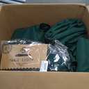 Round Tablecloth 132 Inch 6 Pack Dark Green Tablecloths Washable Decorative Linen Polyester Table Clothes Cover for Dining Table Banquets Buffet Parties and Wedding