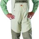 Caddis Men's Grey and Brown Northern Guide Breathable Stocking Foot Wader, Medium Short Stout