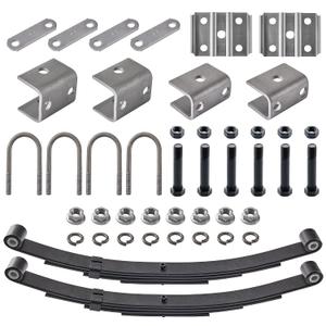 Lonffery 3500lb Tandem Trailer Leaf Spring Kit with 5-1/2" U-Bolts - 1750lbs Capacity Per Spring