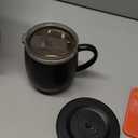 Smart Mug with LED Temperature Display  Coffee Warmer for Office & Home, Perfect Gift for Coffee Lovers,Black